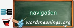 WordMeaning blackboard for navigation